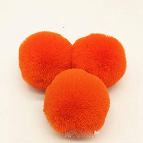 Egurs 30 stück 8cm Pompons Bunte groß Pom Pom bälle Flauschigen Plüsch Bälle Orange von Egurs