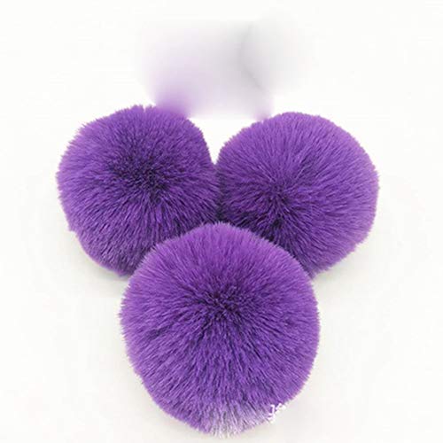 Egurs 30 stück 8cm Pompons Bunte groß Pom Pom bälle Flauschigen Plüsch Bälle lila von Egurs