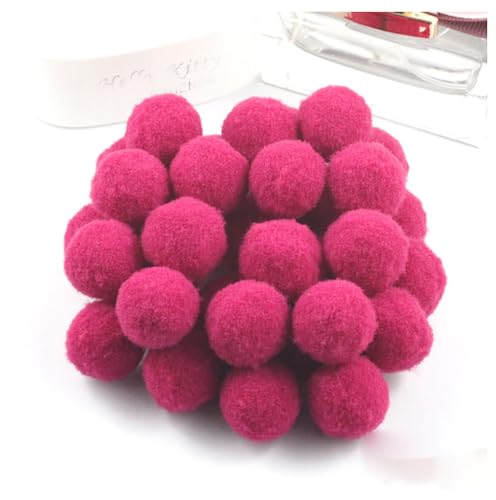 Egurs 50 Stück 3cm Pom poms Pompons zum Basteln Flauschige Bälle Hohe Elastische Kleine Pompons Plüsch Bälle 30mm Bunte Bommeln Bälle für DIY Kreative Handwerk Dekoration Königsblau 50 Stück von Egurs