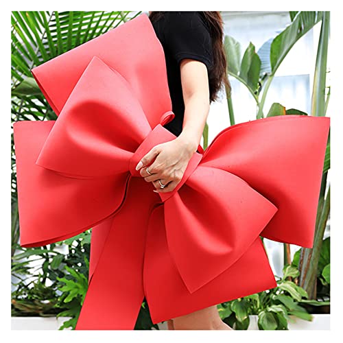 Egurs Riesenschleife Rot Große Dekoschleife Party Hochzeit Deko Bow DIY Schleife Set Haus Dekorative Requisiten Schießen Schleife Rot 30cm von Egurs