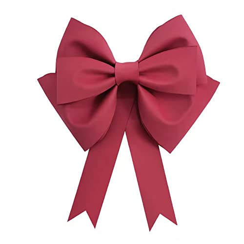 Egurs Riesenschleife Rot Große Dekoschleife Party Hochzeit Deko Bow DIY Schleife Set Haus Dekorative Requisiten Schießen Schleife Rotwein 75cm von Egurs