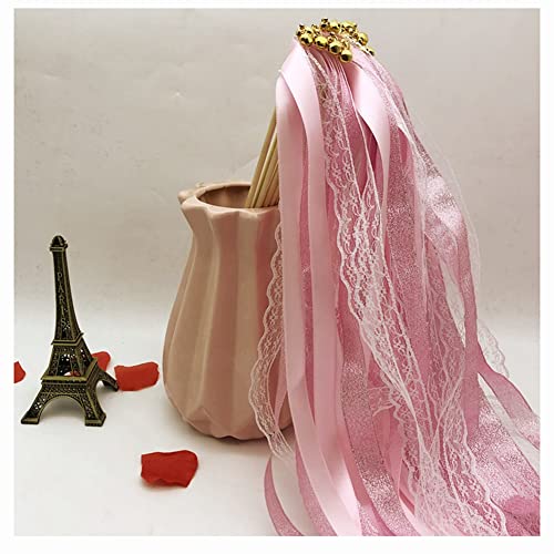 Egurs Zauberstäbe mit Band Glocken Für Hochzeit 30 Stück Spitzen Fee Stick Luftschlangen Spitzenband Zauberstäbe Wedding Wands für Hochzeit, Weihnachten, Geburtstag, Party Rosa 30 Stück Egurs Zauberstäbe mit Band Glocken Für Hochzeit 30 Stück Spitzen Fee Stick Luftschlangen Spitzenband Zauberstäbe Wedding Wands für Hochzeit, Weihnachten, Geburtstag, Party Rosa 30 Stück von Egurs
