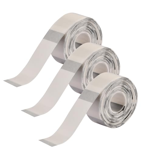 3 Rollen Thermo Etiketten Selbstklebend, Wasserdicht Etikettenband, Etikettendrucker Thermo Papier, Etikettenband für Haus, Büro, 160 Etiketten/Rolle Transparent D11/D110/D101 (14 * 40mm) von Ehuihuan