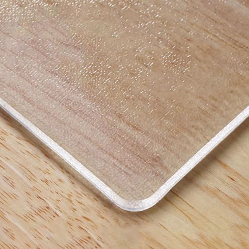 Eiauiuo Mattierte Tischfolie Transparent Table Protector PVC Tischdecke Wasserdicht Tisch Schutz Folie Kratzfeste Tischmatte Fettdicht Tischunterlage Essitisch Hitzebeständig Glasklar Folie Abwischbar von Eiauiuo