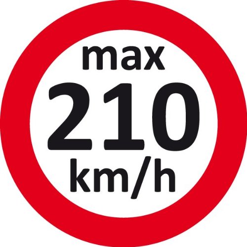 EICHNER - v-max Aufkleber: 210 Km/H Etikett der Räder Wintergeschwindigkeit, 1 Paket = 1 Karton 100 engomada Text Max. bis 210 km/h GSY: H" von Eichner