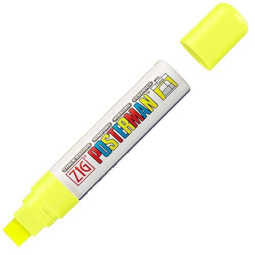 Eichner 9219-00005-540 Wasserfest Postermann-Marker, Fluoreszierend Gelb, 15mm Breite von Eichner