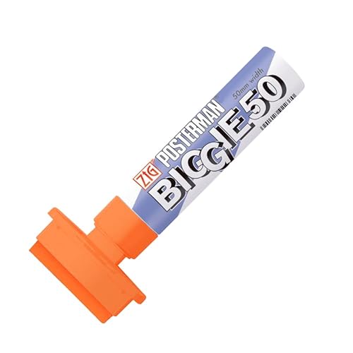 Eichner 9219-00006-560 Wasserfest Postermann-Marker, Fluoreszierend Orange, 50mm Breite von Eichner