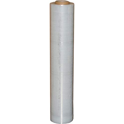 1 Rolle Stretchfolie 23my 500mm 2,5kg Palettenfolie Handfolie Wickelfolie transparent Schrumpffolie wrapping film stretch Plastikfolie Verpackungsfoli (Transparent, 1x) von Eigenmarke