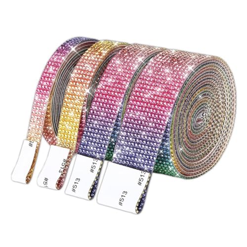 Eighosee Selbstklebendes Diamantband in Rolle, Glitzerband, Handgefertigt, DIY-Geschenkdekoration, Hochzeitsbedarf, Kosmetik, Vasendekoration E von Eighosee