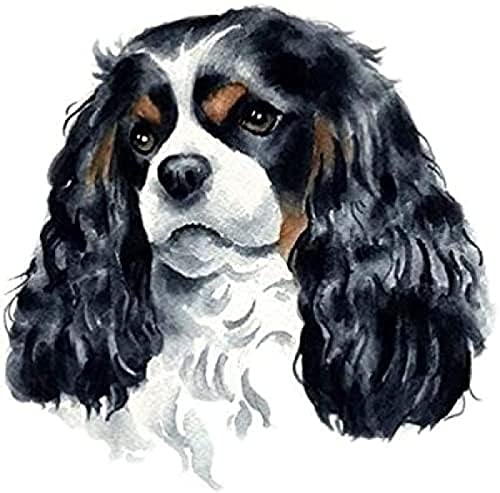 Eiialerm Kreuzstich Stickpackungen Cavalier-King-Charles-Spaniel DIY Vorgedruckt Kreuzstich Stickbilder 11CT Sticken Set für Erwachsene Anfänger Home Decor 40x50cm von Eiialerm