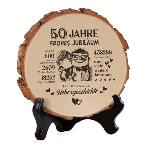 50 Jahrestag Geschenk für Ihn Sie-Holzplakette, 50 Jahrestag Geschenk, Goldene Hochzeit Geschenke, 50 Hochzeitstag Geschenke, Geschenke zur Goldenen Hochzeit, Geschenk Goldene Hochzeit von Einanmut