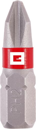 Original Einhell 3x Standard Bits 25 mm PH2 (1/4" C6.3 Schaft, CrV-Stahl, Einsteiger geeignet) von Einhell