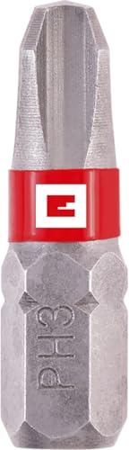 Original Einhell 3x Standard Bits 25 mm PH3 (1/4" C6.3 Schaft, CrV-Stahl, Einsteiger geeignet) von Einhell Accessories