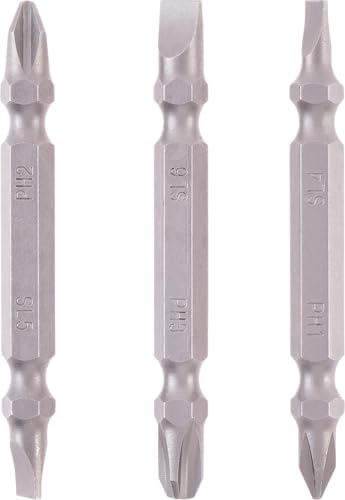 Original Einhell Doppel-Bit-Set, 3-tlg., 65 mm, PH/SL (Chrom Vanadium, vielseitige Abtriebe, E 6.3 Schaft) von Einhell Accessories