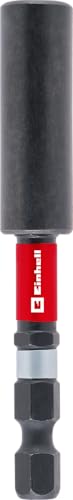 Original Einhell Impact-Magnetbithalter mit Doppel-Torsion, 1/4" E 6.3 Schaft, 75 mm (S2-Stahl, doppelter Torsionseffekt, Edelstahlhülse, Dauermagnet, roter Farbring) von Einhell Accessories