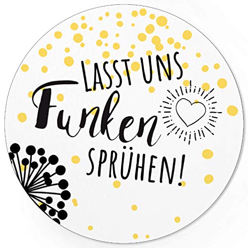 48 Etiketten/Aufkleber/Sticker/Lasst uns Funken sprühen/Für Hochzeit/Wunderkerzen/DIY von Einladungskarten Manufaktur Hamburg