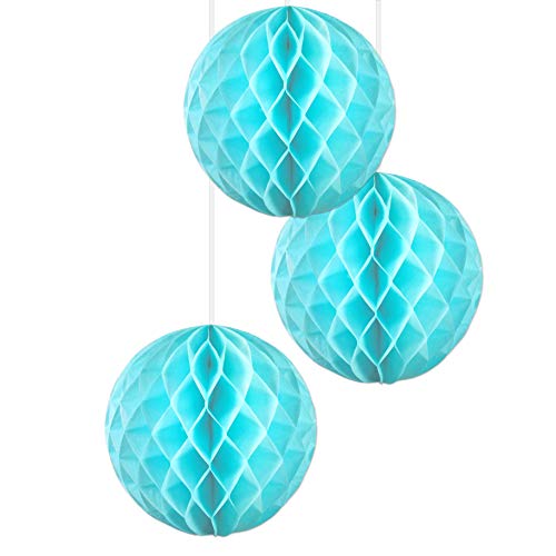 EinsSein 3 x Honeycomb WABENBÄLLE Supreme Mint DM 25cm Hochzeit Wedding Wabenball Dekoration Lampion von EinsSein