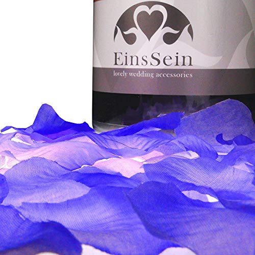 EinsSein 500x Rosenblätter Rosenblüten 5cm lila Rosenblüten künstlich Rosen Blätter Deko Rose Petals Seide Blüten Hochzeit Rosenblatt Schaufenster von EinsSein