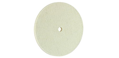 EISENBLÄTTER FIX KLETT Filz Scheibe, 115 x 10 mm, Merino, Klett, 10er Pack – 80715, zum Spiegelglanzpolieren mit Pasten/-creme ohne Kratzer, Schlieren auf Aluminium, Buntmetallen, Hartkunststoffen von CS Unitec