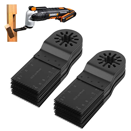 20PCS Multitool Sägeblätter, Fein Multimaster Sägeblätter Oszillierend 34 mm Multifunktionswerkzeug Zubehör Akkurates Schnellentriegelungs-Sägeblätter von Ejoyous