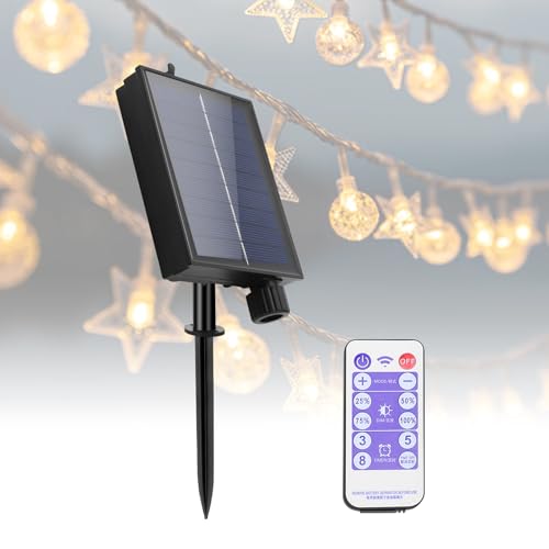 Solar String Light Control Box Automatisch Wasserdicht Einstellbare Leuchtkraft Solar Lampe String Schaltkreis Solar Lichterkette Außen mit einstellbarem Solarpanel von Ejoyous