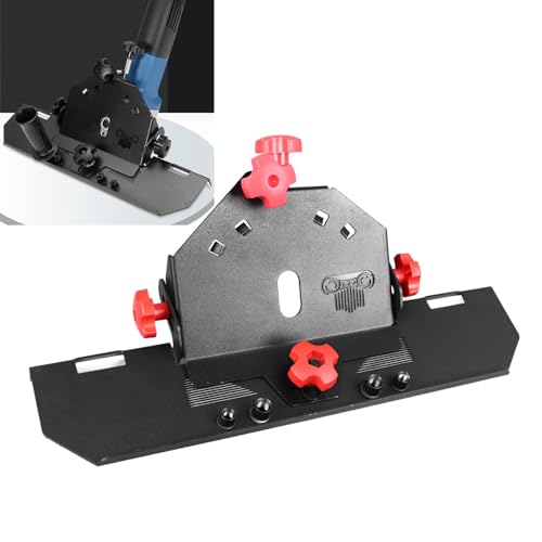 Winkelschleifer Ständer für Fliesen 45° Fasenschneiden, 115-125mm Winkelschleifer Halterung für Keramik und Marmor Fliesen Winkelschleifer (Rote Schraube) von Ejoyous
