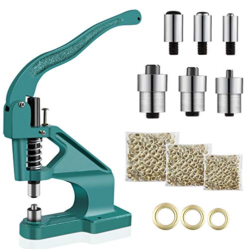 ösenzange für Stoffe, ösenpresse Set mit 3 Stanzformen und 900 Ösen Mehrzweck Nietmutternzange für Lederstoff Gürtel Kleidung Schuhe Handtaschen Ösen 6/10/12 mm ösenzange für Stoffe, ösenpresse Set mit 3 Stanzformen und 900 Ösen Mehrzweck Nietmutternzange für Lederstoff Gürtel Kleidung Schuhe Handtaschen Ösen 6/10/12 mm von Ejoyous