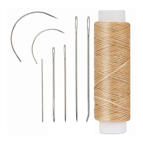 10 Set Leder Nähnadel Set Polsternadel Gebogene Nadel Sticknadel Leder Hand Nähnadel für Handwerk von Eladcncmc