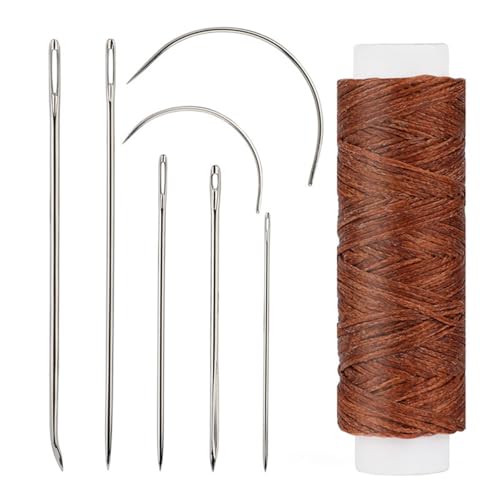 10 Set Leder Nähnadel Set Polsternadel Gebogene Nadel Sticknadel Leder Hand Nähnadel für Handwerk von Eladcncmc