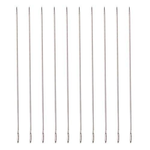 10Pcs Perlen Threading Werkzeuge Perlen Nadel Big Eye Perlen Nadel Perlen Stickerei Nadel Pin Für Schmuck Machen von Eladcncmc