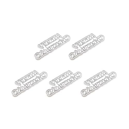 5 Stück/Set Weihnachtsglocken Stanzformen Prägeschablonen Weihnachten Metall Stanzformen für Scrapbooking Karte Dekoration von Eladcncmc