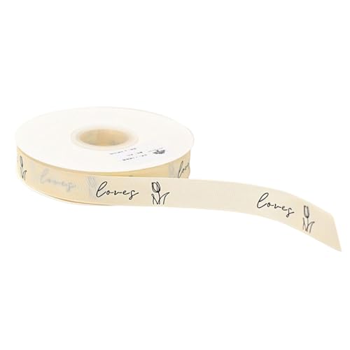 Creative Words Ribbon Happy Birthday Ribbon Dekoband Blumen Band Bastelband zum Verpacken von Dekorationen von Eladcncmc