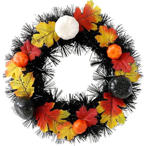 Einzigartige Halloween-Girlanden, Tür-Wandbehang, eleganter Blumenkranz für Maskeraden und Mottopartys, Party-Zubehör von Eladcncmc