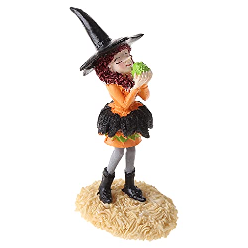 Eladcncmc Halloween-Hexe für Miniatur-Figur, Puppen, Festival-Geschenk für Mädchen, Jungen, Kinder, Wettbewerbspreise von Eladcncmc