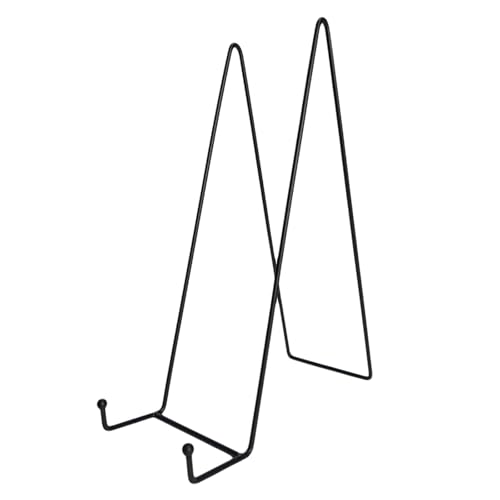 Eladcncmc Mehrzweck-Ständer für Teller und Rahmen, Metall-Staffeleien, Ständer zum Präsentieren von Tellern, Bilderrahmen und Büchern von Eladcncmc