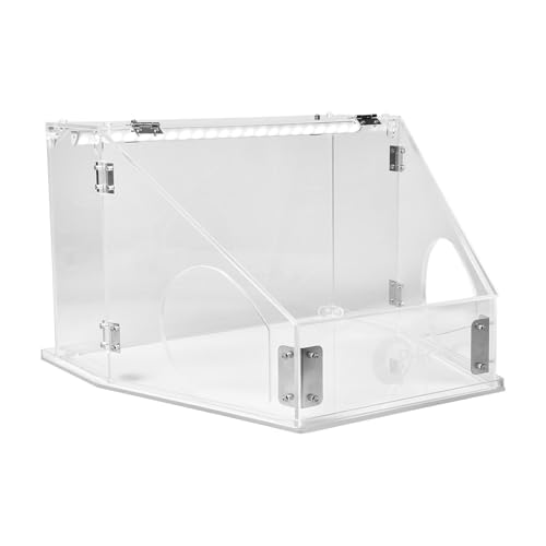 Eladcncmc USB-betriebene, transparente Box mit 2 Löchern, Schleif- und Polierbox zum Gravieren, Schleifen, Zubehör von Eladcncmc