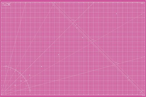 Elan Schneidematte 150x100 CM Rosa und Lila, 5-lagige Schneidematte Selbstheilend, Bastelunterlage Schnittfest, Cutting Mat, Arbeitsunterlage Werkstatt Schneidematte Nähen 150x100 CM Schneideunterlage von Elan