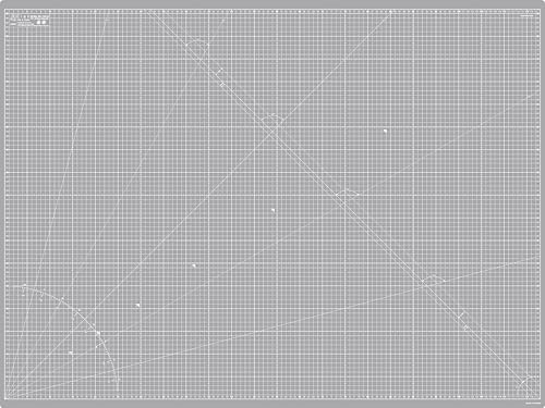 Elan Schneidematte A0 Grau, 5-lagige Schneidematte Selbstheilend, Bastelunterlage Schnittfest, Cutting Mat, Arbeitsunterlage Werkstatt Schneidematte Nähen 120x90 CM Schneideunterlage von Elan