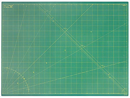 Elan Schneidematte A0 Grün, 5-lagige Schneidematte Selbstheilend, Bastelunterlage Schnittfest, Bastelmatte, Schreibtischunterlage und Schneidematte 120 x 90 Schneideunterlage A0 zum Nähen von Elan