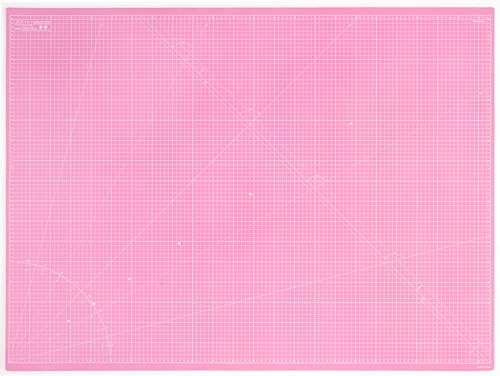 Elan Schneidematte A0 Rosa und Lila, 5-lagige Schneidematte Selbstheilend, Bastelunterlage Schnittfest, Bastelmatte, Schreibtischunterlage und Schneidematte 120 x 90 CM, Schneideunterlage A0 zum Nähen von Elan