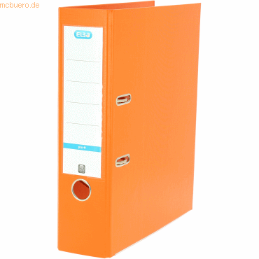 10 x Elba Ordner A4 smart 80mm PP/PP orange von Elba