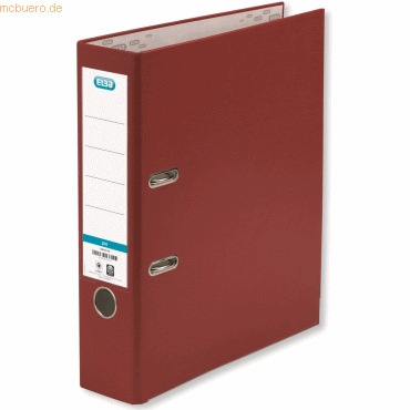 10 x Elba Ordner smart PP/Papier A4 285x318mm 80mm bordeaux von Elba