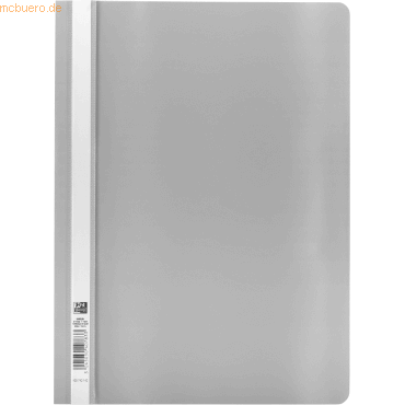 10 x Oxford Sichthefter A4 PP Top File grau von Oxford