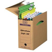 6 ELBA Archivboxen tric system braun 16,0 x 34,1 x 31,5 cm von Elba