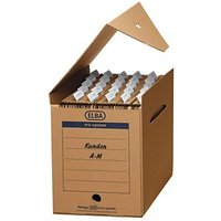 6 ELBA Archivboxen tric system braun 24,0 x 34,1 x 31,5 cm von Elba