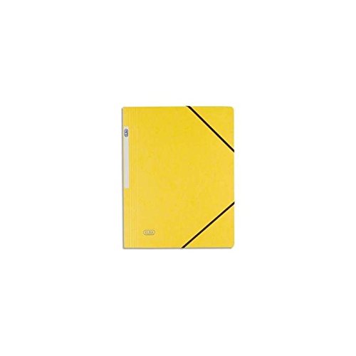 ELBA Eckspannermappe, DIN A4, aus Karton, gelb VE=5 von Elba