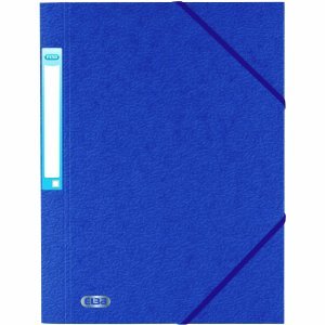 Elba 10 x Eckspannermappe Eurofolio Prestige A4 Spezialkarton 600 g/qm blau von Elba