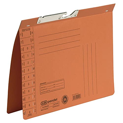 Elba 100560091 Universal Pendelhefter, 26.5 x 31.8 cm, 320 g, orange von Elba