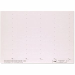 Elba Beschriftungsschild für Registratur 58 x 18mm weiß 10x50 Stück von Elba