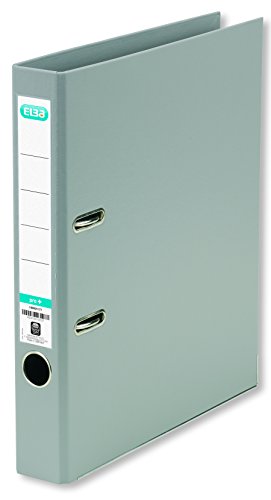 Elba Premium Akten-Ordner A4, smart Pro plus, 5 cm schmal, Kunststoff Ordner, grau, 1 Stück von Elba